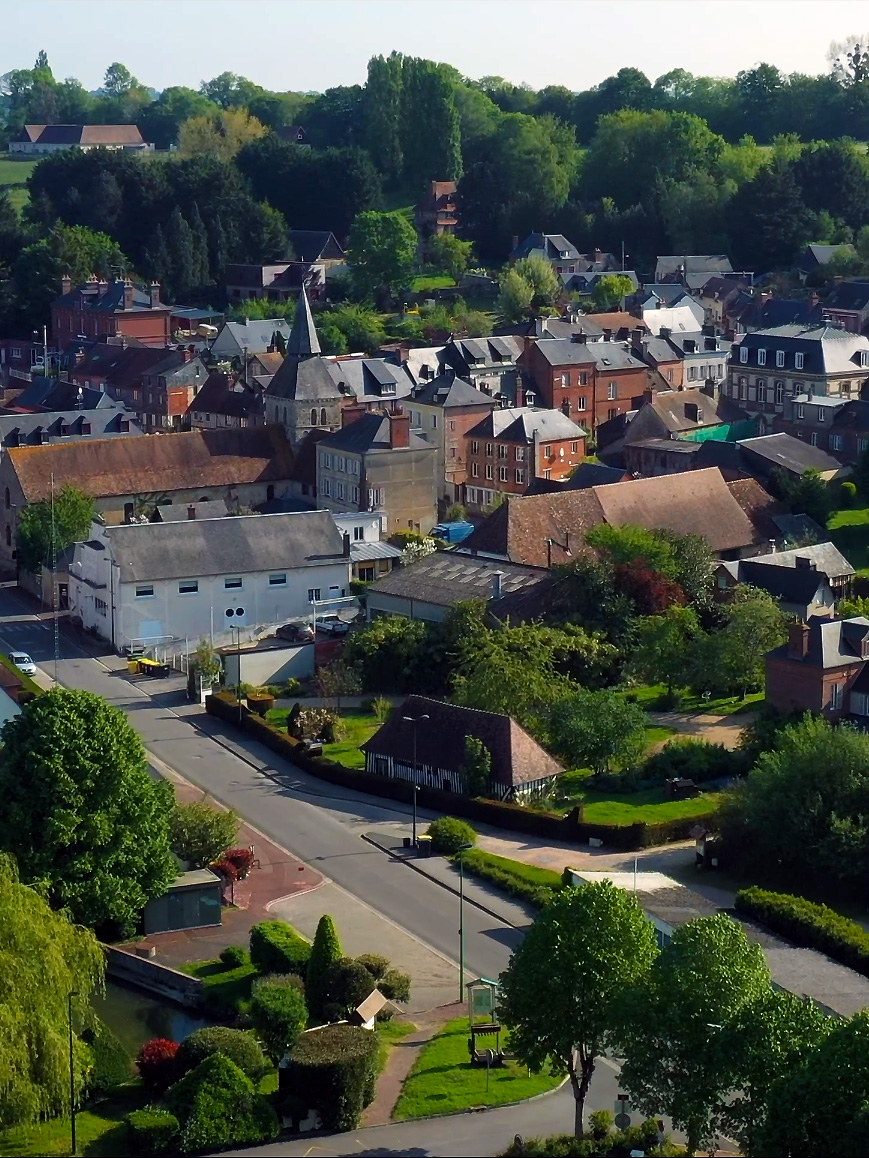 Cambremer vue du ciel